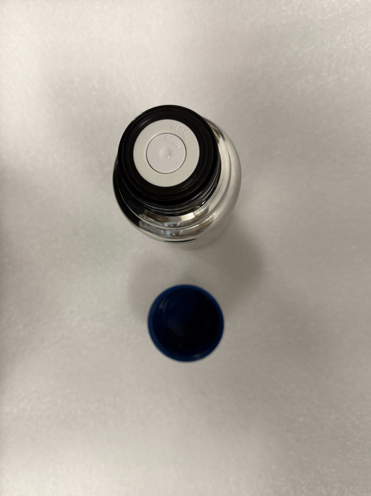 Roestvrijstalen Thermosfles 1L met Blauwe Ring