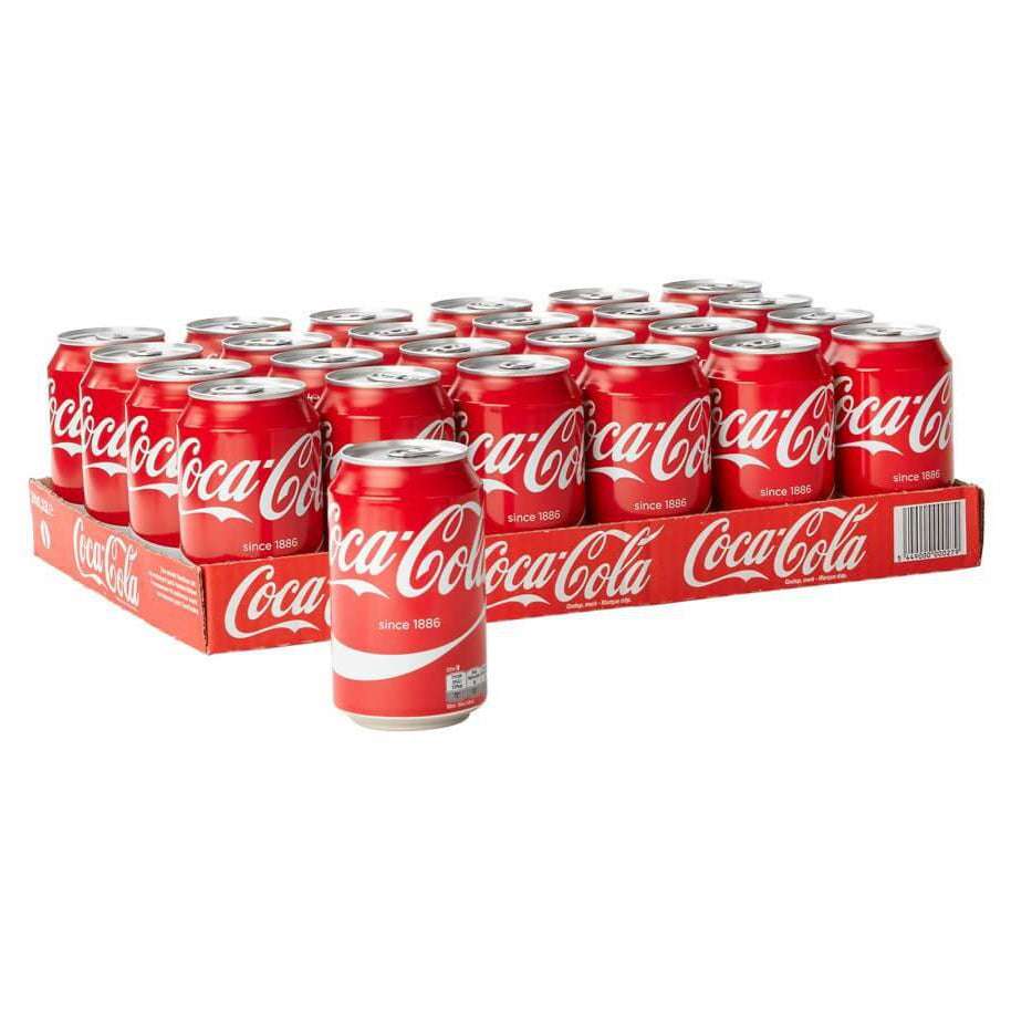 🥤 Coca-Cola Original Tray – 24 blikjes