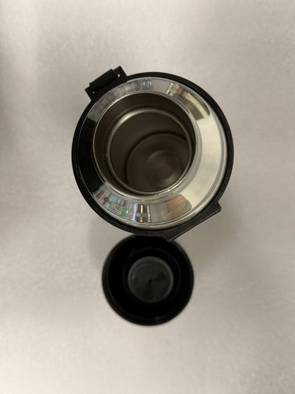 Roestvrijstalen Thermosfles 1,2L met Draagkoord – Zwart