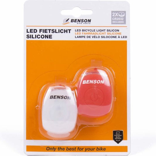 🚲 LED Fietsverlichtingsset – Siliconen – Voor &amp; Achter